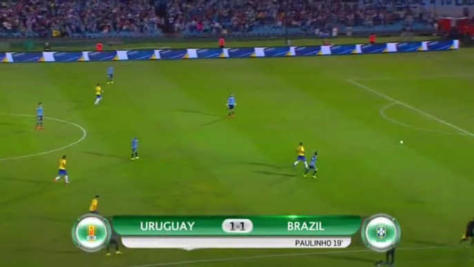 Paulinho Goal - Uruguay 1-1 Brazil - 23.03.2017