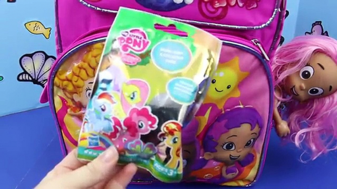 SURPRISE TOYS Minnie Mouse & Bubble Guppies Surprise Backpacks Blind Bags DisneyCarToys