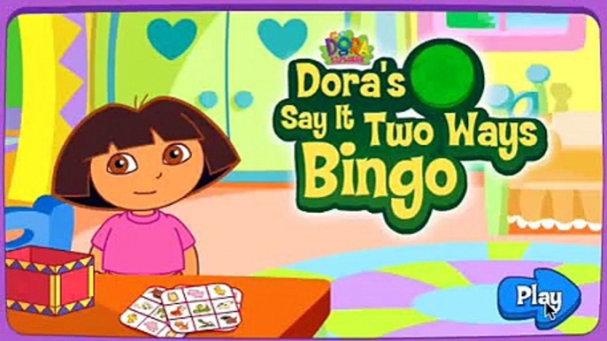 DORA THE EXPLORER - Doras Say it Two Ways Bingo | Dora Online Game HD (Game for Children)