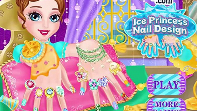 Ice Princess Nails Salon-Frozen Elsa Hand Makeover and Nails Design-Disney Frozen Games Fo