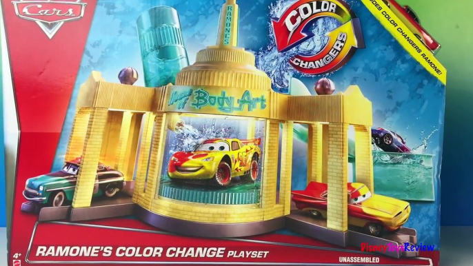 DISNEY PIXAR CARS COLOR CHANGERS TOYS RAMONE PAINT SPRAY BOOTH SALLY DOC WINGO COLORSHIFT