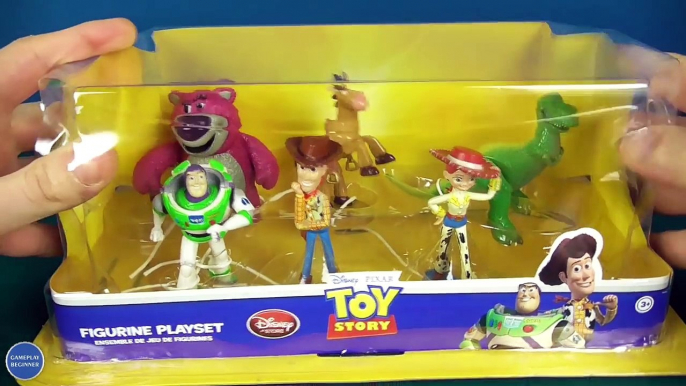 Disney Pixar Toy Story 3 Figurine PlaySet from the Disney Store Woody, Rex, Jessie, Bullse