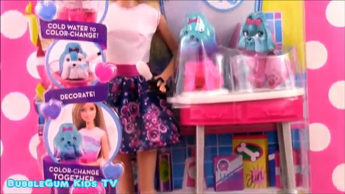 Color Me Cute Barbie and Puppy Play Set! COLOR CHANGERS!! SO Amazing!