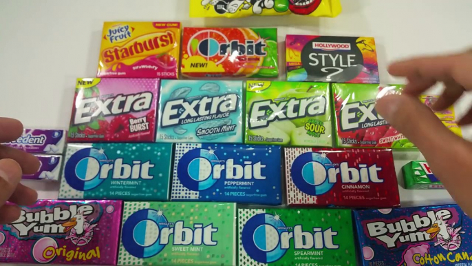 USA Chewing Gum Countdown / A lot of Chewing by Candy Land (warning contains heavy chewing