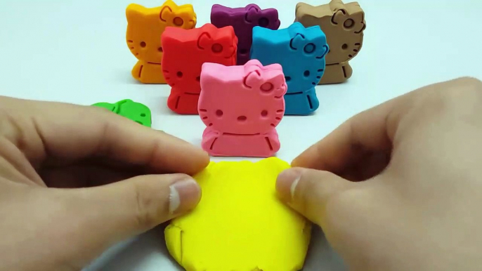 Learn Colors Play Doh Hello Kitty Molds Fun & Creative