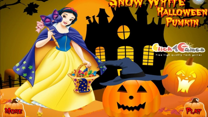 ♛ Disney Princess Snow White Halloween Pumpkin Carving And Decorating Game For Kids