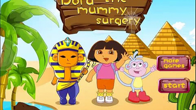 Dora The Explorer The Mummy Surgery - Dora Doctor Caring Cartoon Game For Children