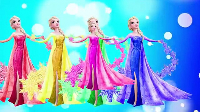 Frozen Elsa Finger Family Songs Collection | Learn Colors Frozen For Babies | Learning Col