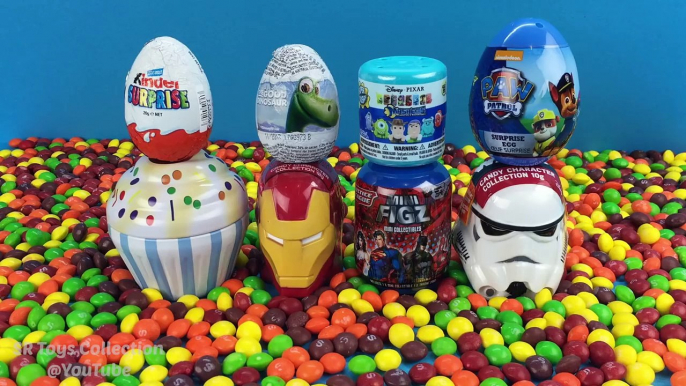 Surprise Eggs Peppa Pig Finding Dory Cupcake Paw Patrol Iron Man Star Wars Minnie Mouse To