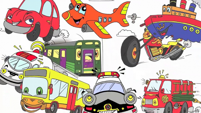 Transportation and Street Vehicles Vocabulary by ELF Learning - ELF Kids Videos-4Dcy_