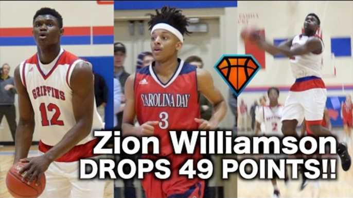 Zion Williamson DROPS 49 POINTS & a Nasty Windmill!! | 2019 Raishaun Brown Has 22 For Carolina Day