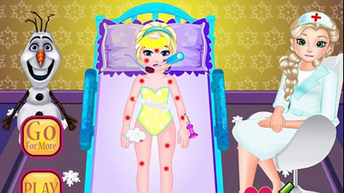 Baby Elsa Suffers of Measles - frozen elsa doctor games for kids