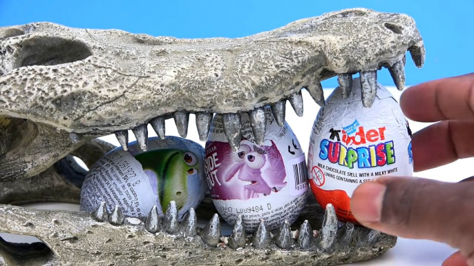 Utube Kids 01 - Kinder Giant Crocodile Crashes Surprise Egg Opening Toys Good Dinosaur Sta