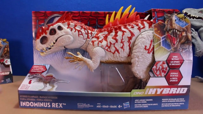 Jurassic World INDOMINUS REX Toy Dinosaurs Hybrid Rampage & Armor I-REX Dinosaur Toys Review-D8bmp9E