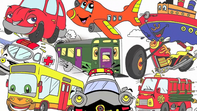 Transportation and Street Vehicles Vocabulary by ELF Learning - ELF Kids Videos-4Dcy_0