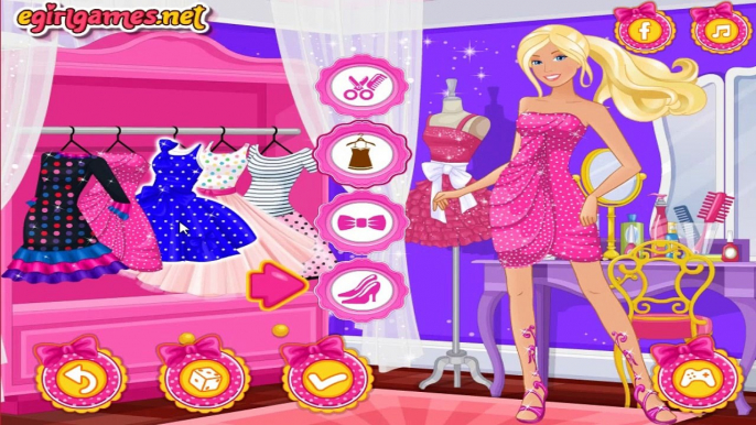 Barbie Polka Dots Fashion Beauty Modern Dress Up & Make Up Game For Little Kids and Girls