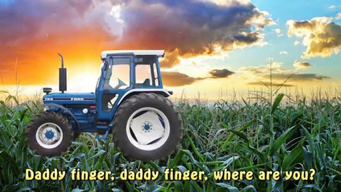 Дети Семья ферма палец для пародия песни Трактор |
