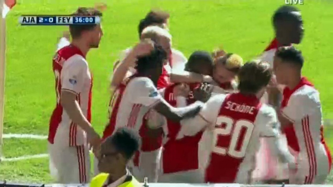 David Neres Goal HD - Ajax 2-0 Feyenoord - 02.04.2017 HD