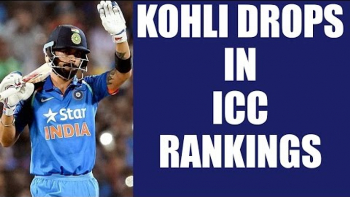 Virat Kohli slips to 3rd position in ICC rankings, Dhoni moves up to 13 | Oneindia News