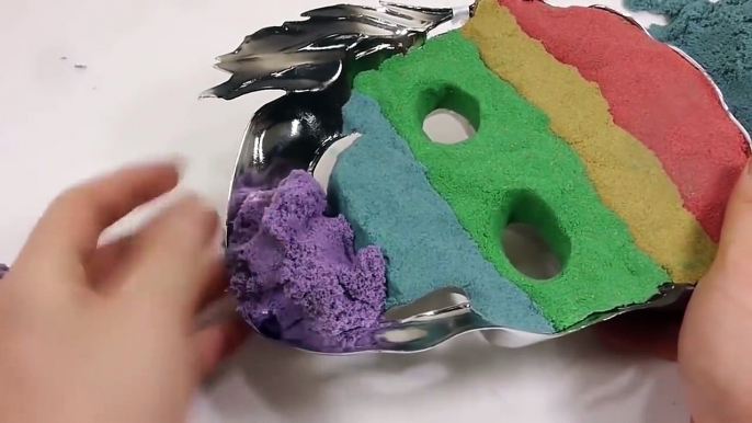 Kinetic Sand Skull Colors Cake Toy DIY Learn Colors Slime Combine Play Doh Icecr_HD