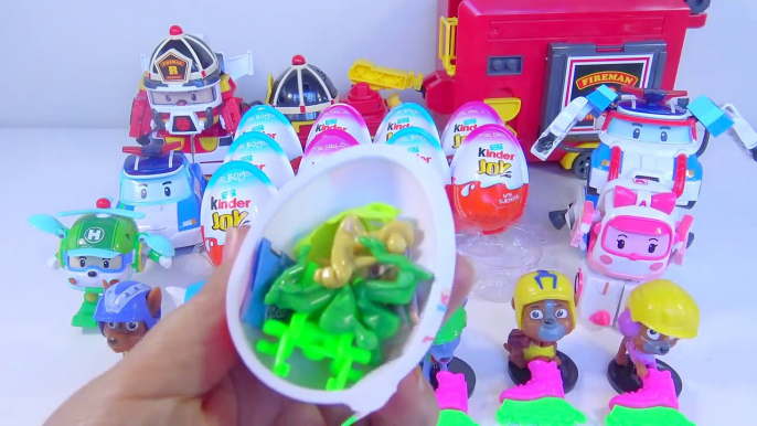 Kinder Joy Surprise Eggs Paw Patrol Robocar Poli - Kids' Toys-zJp4