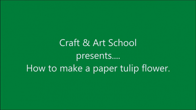 How to make simple & easy paper tulip flower _ DIY Paper Craft Ideas, Videos & Tutorials.-uYrc