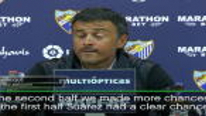 Enrique bemoans 'unfair' Barca defeat