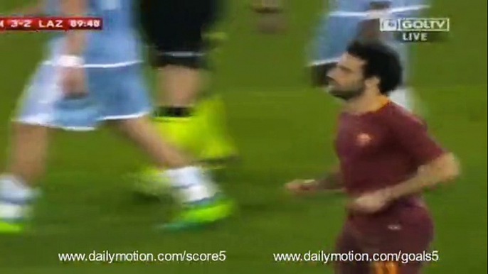 Mohamed Salah 2 nd Goal AS Roma 3 - 2 Lazio Coppa Italia 4-4-2017