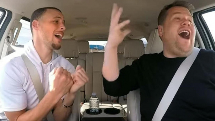 Steph Curry Sings Disney Medley for Carpool Karaoke with James Corden