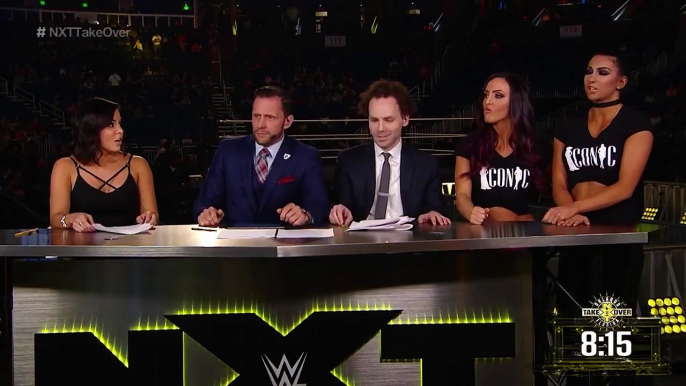 Billie Kay, Peyton Royce, Charly Caruso, Nigel McGuinness, Sam Roberts Segment NXT TakeOver Orlando