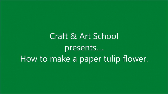 How to make simple & easy paper tulip flower _ DIY Paper Craft Ideas, Videos & Tutorials.-uYrc9R