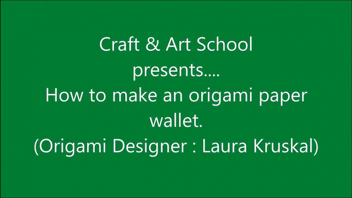 How to make origami paper wallet _ Origami _ Paper Folding Craft Videos & Tutorials.-iUn_Vr