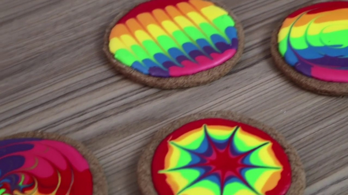 DIY Rainbow Chocolate Orange Cookies _ Feather and Fan Technique _ CarlyToffle-Af6mn