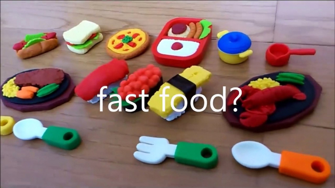 Kawaii ! Cute ! Fast foods Erasers from Japan - PINKORO Vlog-IciBr