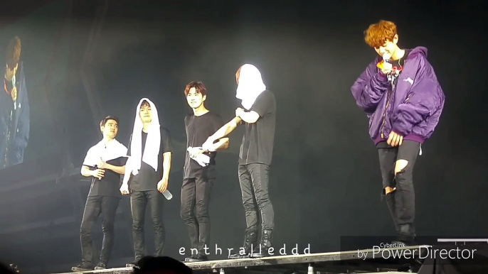 20170402 [Fancam] Ment (D.O., Chen, Suho & Baekhyun) * Sehun Birthday Segment_EXO'rDIUM in Singapore