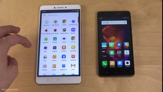 Xiaomi Mi Max vs. Xiaomi Redmi 4 Prime - Benchmark Speed!