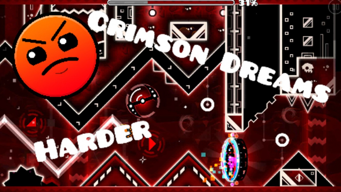 Geometry Dash - Crimson Dreams By Alex1304 [Harder]