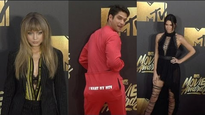 #MTVMovieAwards Red Carpet Kendall Jenner, Gigi Hadid, Cara Delevigne + More!