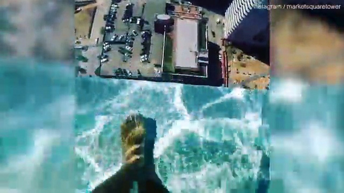 Dizzy video showcases glass-bottomed swimming pool 40 stories high _ Daily Mail Online