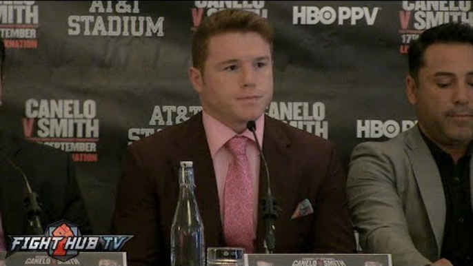 Canelo Alvarez vs Liam Smith London Press Conference highlights- Canelo vs Smith video