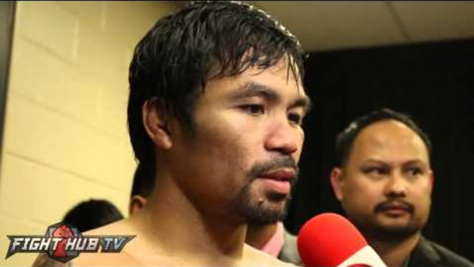 Manny Pacquiao "If I miss boxing I can come back!" Talks mayweather rematch & a Canelo fight