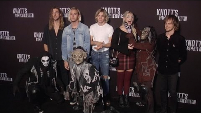 R5, Ross, Riker, Rocky, Rydel, Ellington "Knotts Scary Farm 2016" Black Carpet