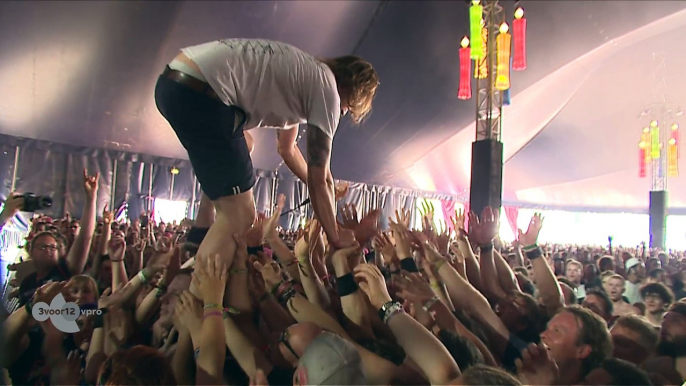 John Coffey Singer Catches Beer While Crowdwalking, And Drinks It! [The Original]