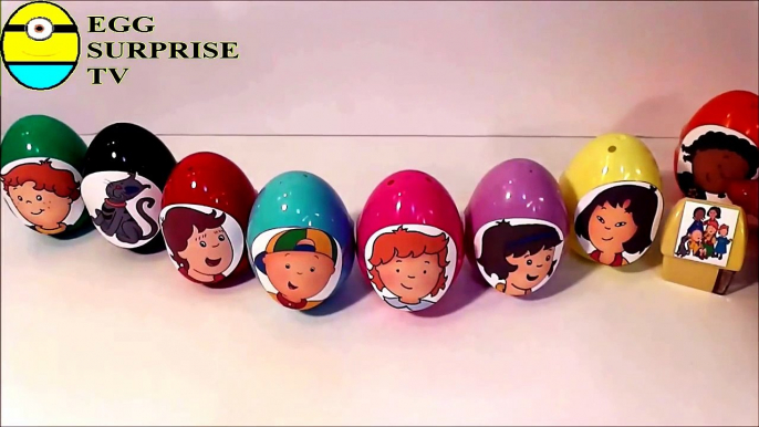 Caillou surpror kids  colours surprise eggs kids wtih toy-