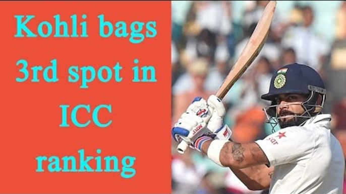 Virat Kohli moves up to 3rd spot of ICC Test batsmen ranking | Oneindia News