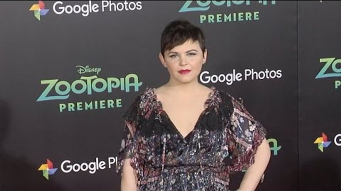 Ginnifer Goddwin Shows Off her Baby Bump "Zootopia" Los Angeles Premiere Red Carpet