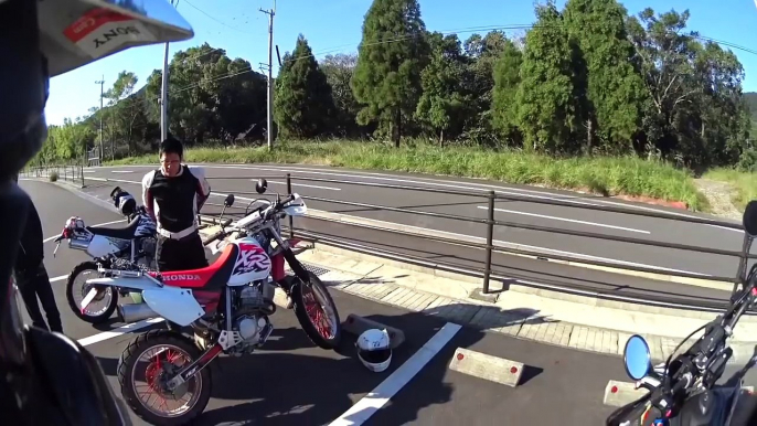 Flat屋HERO部 出会い篇 平川林道 へ Part1 XR250R & DR250R と3台！ WR250R で！ モトブログ鹿児島#37