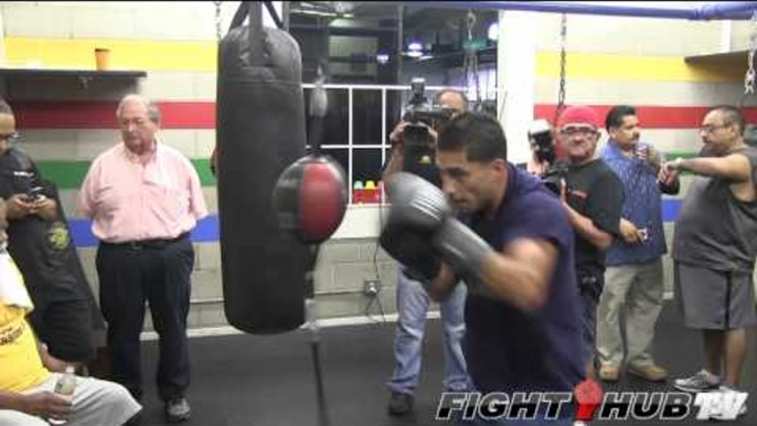 Saul "Canelo" Alvarez vs. Josesito Lopez: Lopez full bag workout (HD)