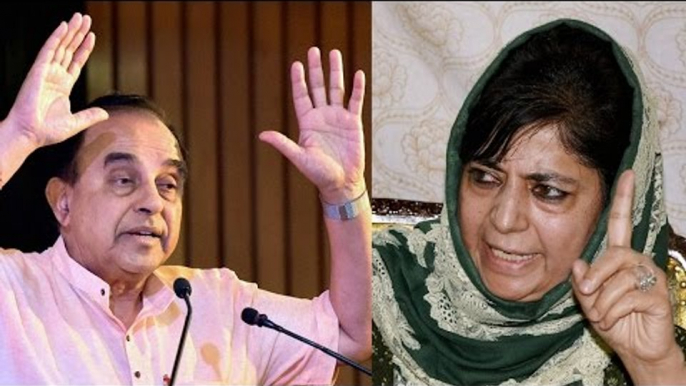 Subramanian Swamy says Mehbooba Mufti is like tail of dog, sparks controversy| Oneindia News