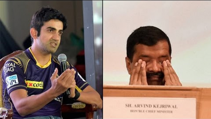 Gautam Gambhir slams Arvind Kejriwal after Delhi rains force capital to crawl|Oneindia News